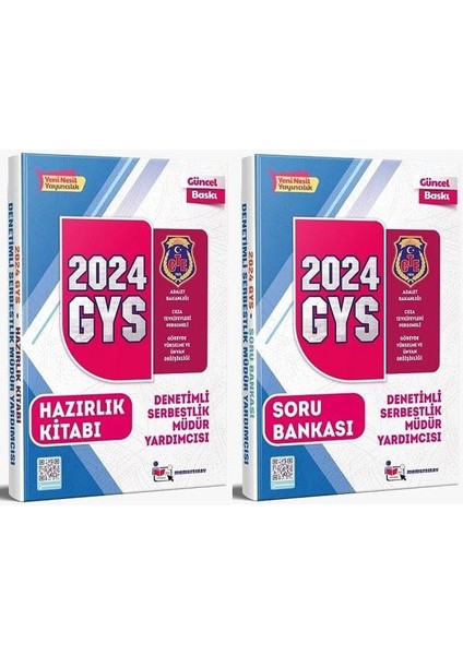 2024 GYS Ceza Tevkifevleri Denetimli Serbestlik Müdür Yardımcısı Hazırlık Kitabı - Soru Bankası 2'li Set modelleri