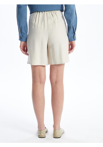 Lcwaıkıkı Classic Kadın Beli Lastikli Düz Şort fırsatları