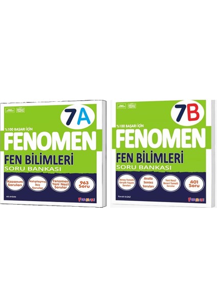 Okul 2025 7. Sınıf Fen Bilimleri A + B Serisi Soru Seti 2 Kitap