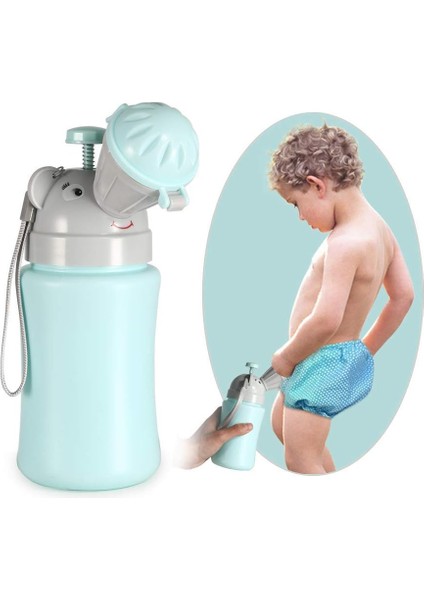 Taşınabilir Lazımlık Bebek Çocuk Lazımlık Pisuar Acil Tuvalet Kamp Araba Seyahat ve Çocuk Tuvalet Işemek Eğitimi Için (Mavi)