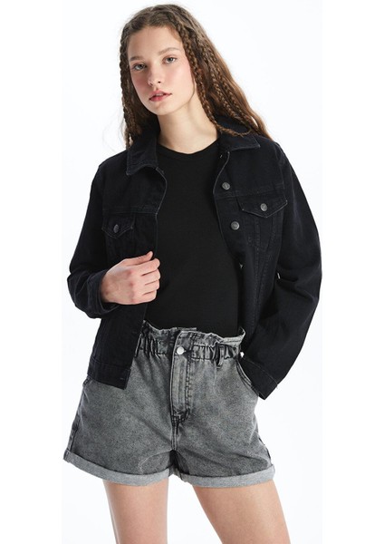 Lcw Jeans Kadın Beli Lastikli Düz Jean Şort fiyatları