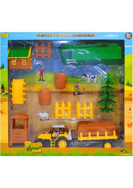 Farm Team Toy-59 Çiftlik Seti 9 Parça 3+