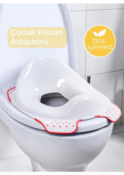 Tuğra Home Avm Çocuk Klozet Adaptörü - Bebek Tuvalet Alıştırma Oturağı Pembe