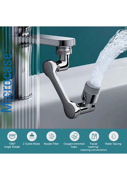 1080 Derece Dönebilen Mutfak ve Lavabo Bataryası Akrobat Musluk Ucu AL4502 indirimleri