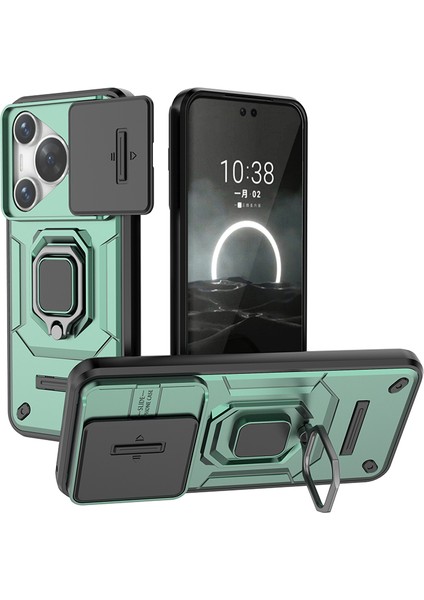 Huawei Pura 70 Pro Kamera Koruması Halka Standı Zırh Cep Telefonu Kılıfı (Yurt Dışından)
