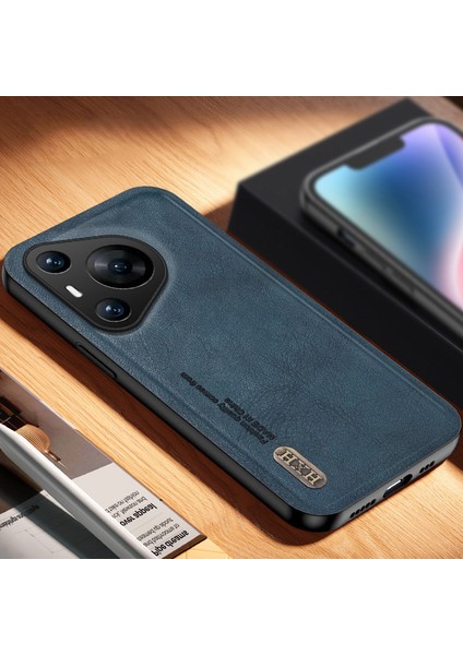 Huawei Pura 70 Pro Plus Araba Manyetik Emme Retro Mat Pu Cep Telefonu Kılıfı (Yurt Dışından)