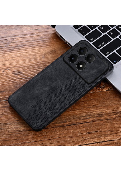 Poco F6 Pro Retro Kabartmalı Desen Pu Cep Telefonu Kılıfı (Yurt Dışından)