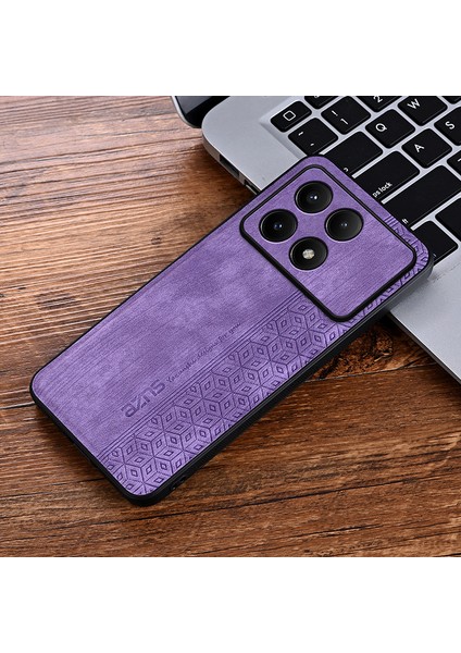 Poco F6 Pro Retro Kabartmalı Desen Pu Cep Telefonu Kılıfı (Yurt Dışından)