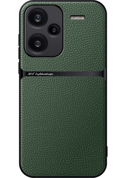 Xiaomi Redmi Note 13 Pro Plus Araba Manyetik Emme Litchi Desenli Pu Cep Telefonu Kılıfı (Yurt Dışından)