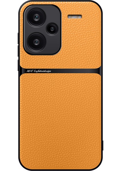 Xiaomi Redmi Note 13 Pro Plus Araba Manyetik Emme Litchi Desenli Pu Cep Telefonu Kılıfı (Yurt Dışından)