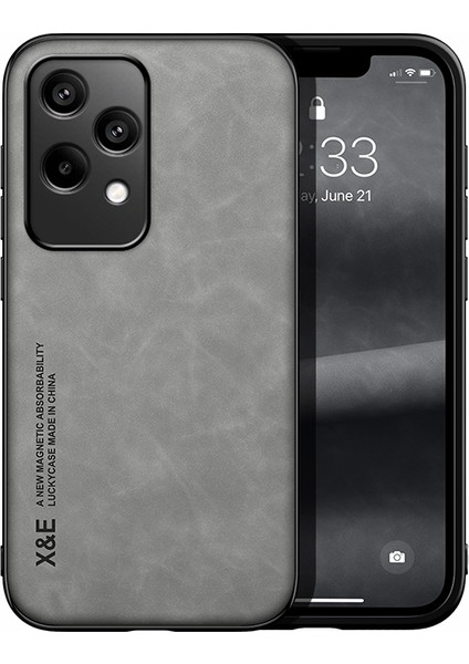 Honor 200 Lite Cilt Hissi Araba Manyetik Emme Pu Cep Telefonu Kılıfı (Yurt Dışından)