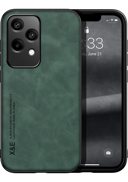 Honor 200 Lite Cilt Hissi Araba Manyetik Emme Pu Cep Telefonu Kılıfı (Yurt Dışından)