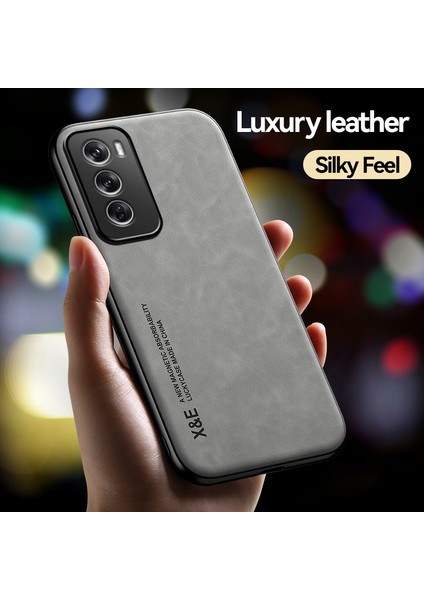 Oppo RENO12 Cilt Hissi Araba Manyetik Emme Pu Cep Telefonu Kılıfı (Yurt Dışından) fiyatları