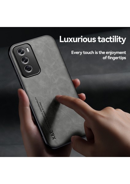 Oppo RENO12 Cilt Hissi Araba Manyetik Emme Pu Cep Telefonu Kılıfı (Yurt Dışından) modelleri