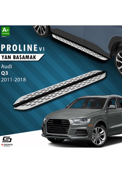 Audi Q3 8U OEM Still Pro V1 Aluminyum Yan Basamak 173 Cm 2011-2018 A+ Kalite
