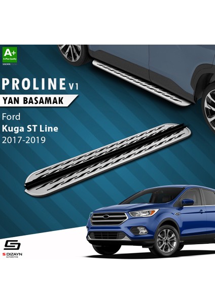 Ford Kuga 2 ST-Line OEM Still Pro V2 Aluminyum Yan Basamak 183 Cm 2017-2019 A+ Kalite