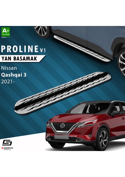 Nissan Qashqai 3 OEM Still Pro V2 Aluminyum Yan Basamak 173 Cm 2021 Üzeri A+ Kalite
