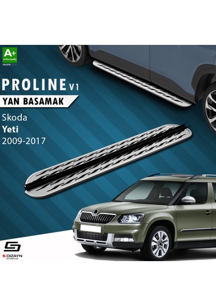 Skoda Yeti OEM Still Pro V2 Aluminyum Yan Basamak 173 Cm 2009-2017 A+ Kalite