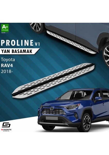 Toyota RAV 4 5 OEM Still Pro V1 Aluminyum Yan Basamak 173 Cm 2018 Üzeri A+ Kalite