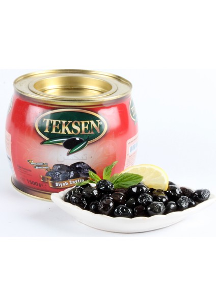 Yağlı Sele Siyah Zeytin Fıçı Tipi TENEKE-1500G