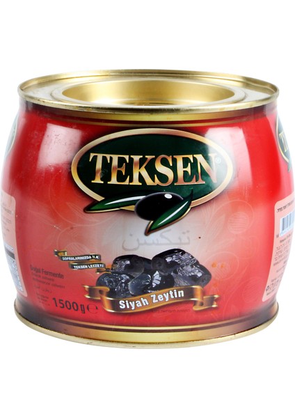 Yağlı Sele Siyah Zeytin Fıçı Tipi TENEKE-1500G