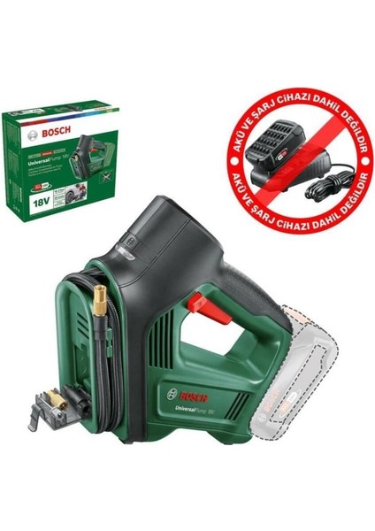 1000 Watt UNIVERSALPUMP18V Aküsüz Araç Kompresörü 100-150 4 Kişilik ve Üstü 1-1,5