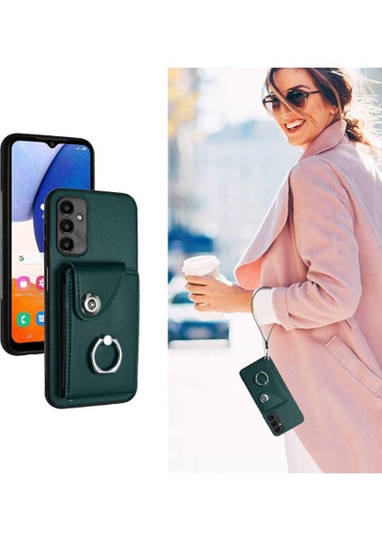 Samsung Galaxy A13 5g Koruyucu Kapak Deri El Kayışı Kartı (Yurt Dışından) fırsatları