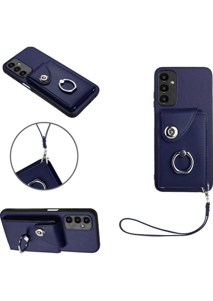 Samsung Galaxy A13 5g Koruyucu Kapak Deri El Kayışı Kartı (Yurt Dışından)
