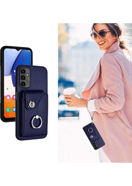 Samsung Galaxy A13 5g Koruyucu Kapak Deri El Kayışı Kartı (Yurt Dışından) fırsatları