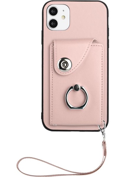 Iphone 12 Için Kılıf Mini Deri El Kayışı Kart Yuvası Tutucular Koruyucu (Yurt Dışından) modelleri