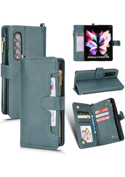 Samsung Galaxy Z Için Kılıf Fold 3 Kart Tutucu Manyetik Pu Deri Flip (Yurt Dışından) indirimleri
