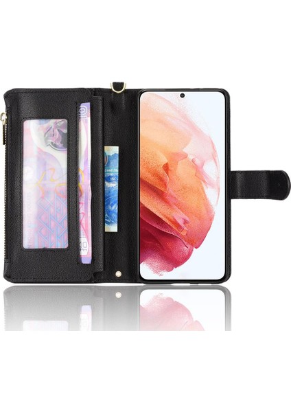 Samsung Galaxy S22 5g Manyetik Pu Deri Kapak Fermuar Cüzdan (Yurt Dışından) fırsatları