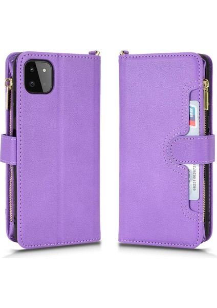 Samsung Galaxy A22 5g Manyetik Pu Deri Flip Kart Tutucu Kapak (Yurt Dışından)
