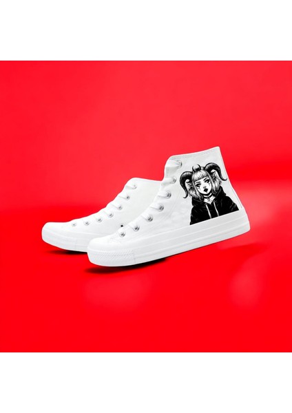 Boynuzlu Kız Baskılı Sneaker Cocuk Spor Ayakkabı fiyatları