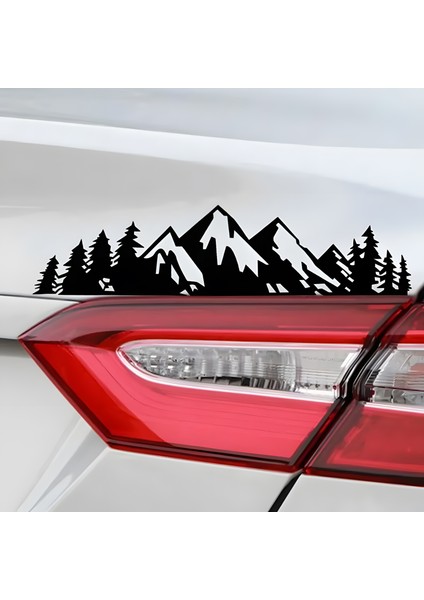 Dağ ve Ağaç Resmi Oto Araba Cam Sticker Çıkartma Bilgisayarlar,kamyonlar, Motosikletler Için fiyatları