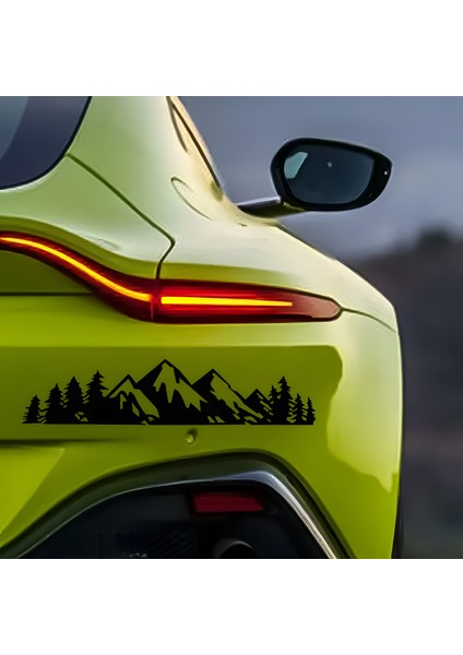 Dağ ve Ağaç Resmi Oto Araba Cam Sticker Çıkartma Bilgisayarlar,kamyonlar, Motosikletler Için modelleri