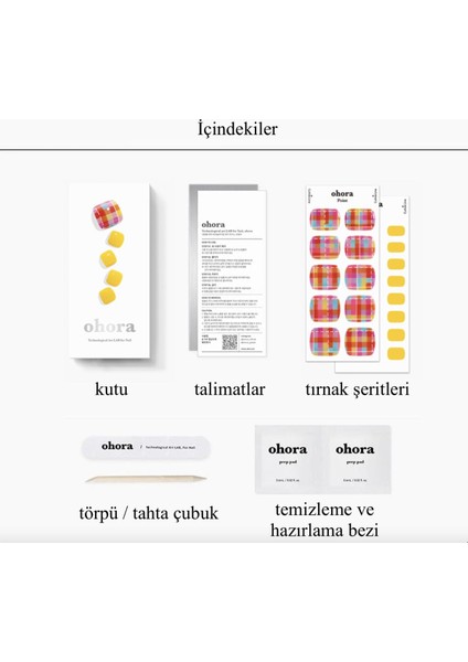 Duble Check Pedikür Jel Tırnak 32 Adet, 2 Kullanım