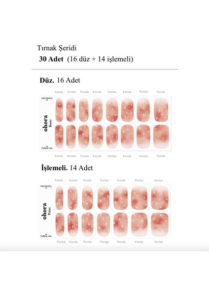 N Apple Cider Jel Tırnak 30 Adet 2 Kullanım