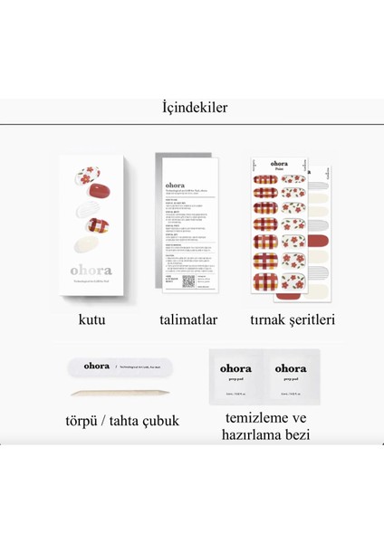 N Check Camellia Jel Tırnak 30 Adet 2 Kullanım