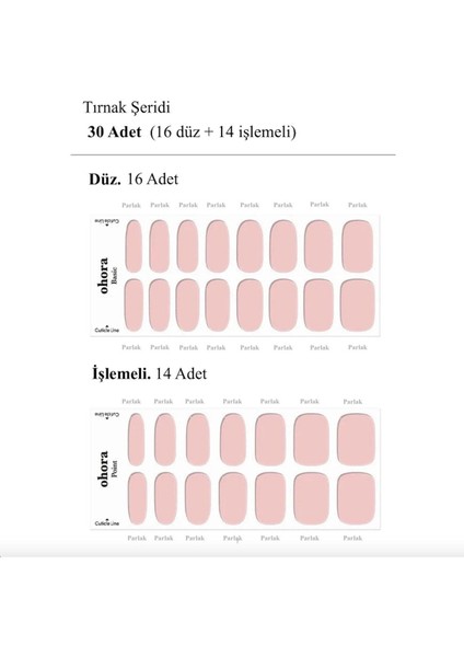 N Tint Baby Jel Tırnak 30 Adet, 2 Kullanım