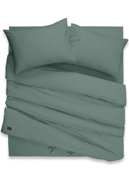 %100 Pamuk 62 Tel (155 Tc) 120X200+30 cm Lastikli Çarşaflı Tek Kişilik Nevresim Takımı