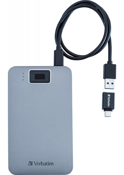 Verbatım 53652 V Exe Parmak Izli HDD USB 3.2g1/usb-C 1tb