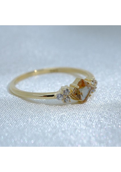 Gümüş Yüzük - Zultanit Taşlı Alyans Yüzük-0.40Karat Topaz Evlilik Teklifi 925 Ayar Kadın Gümüş Yüzük indirimleri