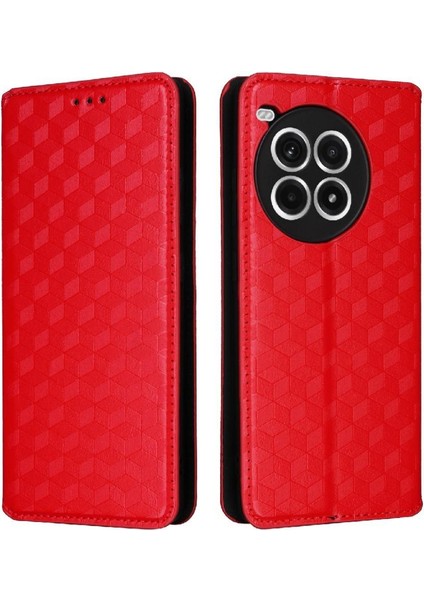 Oneplus Ace 3 Pro Için Flip Case Manyetik Kapatma Cüzdan Pu Deri Kart (Yurt Dışından)