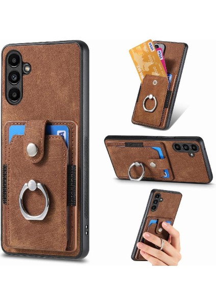 Samsung Galaxy A34 5g Için Kılıf Halka Tutucu Standı Crad Yuvası Manyetik Araba (Yurt Dışından)
