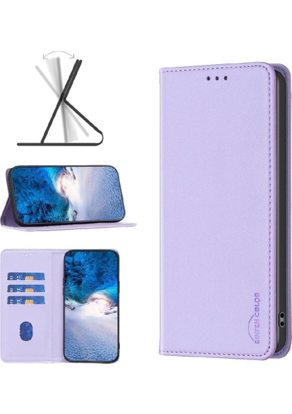 Huawei Mate 60 Pro Manyetik Cüzdan Çoklu Kart Yuvası Iş Için Flip Case (Yurt Dışından)