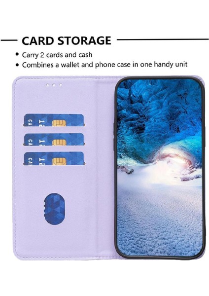 Huawei Mate 60 Pro Manyetik Cüzdan Çoklu Kart Yuvası Iş Için Flip Case (Yurt Dışından)