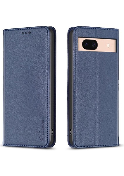 Google Piksel 8A Pu Deri Iş Manyetik Cüzdan Yuvası Için Flip Case (Yurt Dışından)