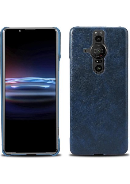 Sony Xperia Pro-I Koruyucu Kapak Için Retro Kılıf Lychee Desen Retro (Yurt Dışından)