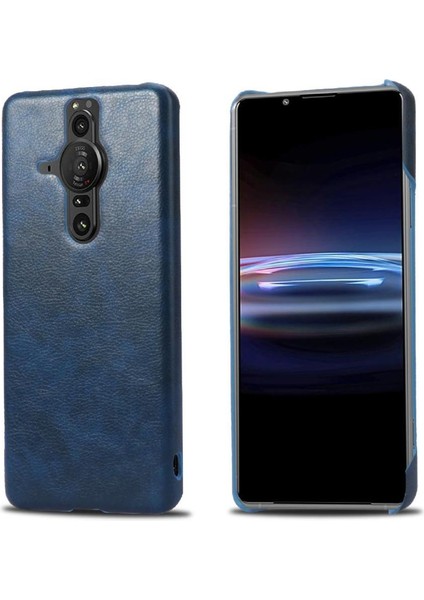 Sony Xperia Pro-I Koruyucu Kapak Için Retro Kılıf Lychee Desen Retro (Yurt Dışından)